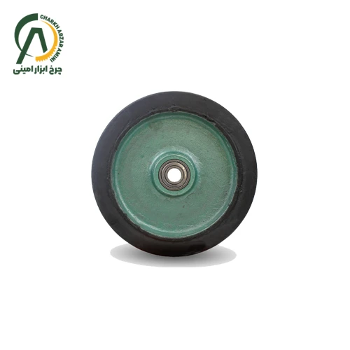 چرخ تک چدن لاستیک قطر 160 میلی متر
