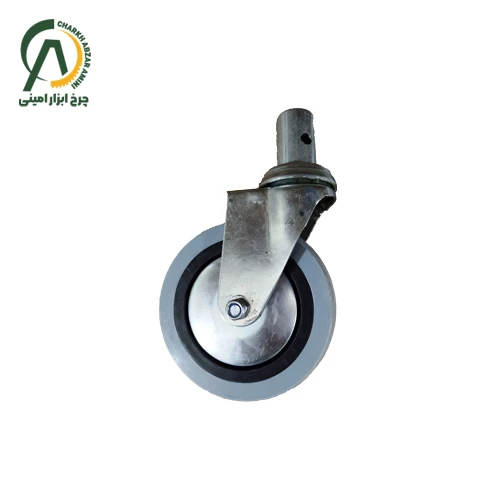 چرخ فروشگاهی H پینی گردان قطر 100 میلی متر