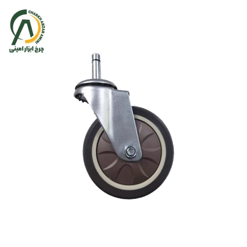 چرخ فروشگاهی S166 پینی گردان قطر 100 میلی متر