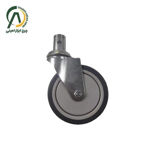 چرخ فروشگاهی بلبرینگی B پینی گردان قطر 125 میلی متر