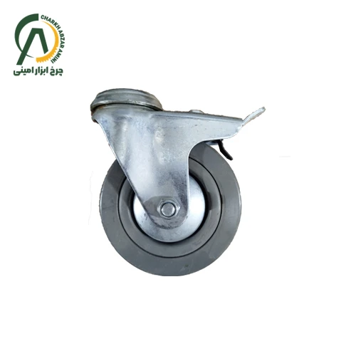 چرخ فروشگاهی بوشی B آلن خور گردان ترمزدار قطر 100 میلی متر