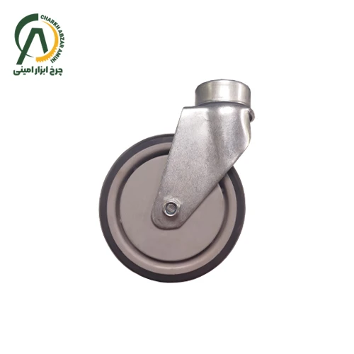 چرخ فروشگاهی کف بلبرینگ B آلن خور گردان قطر 125 میلی متر
