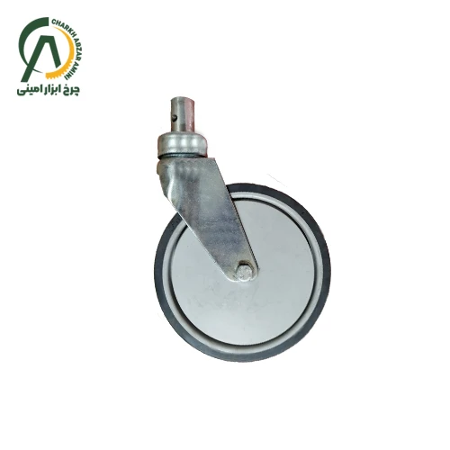 چرخ فروشگاهی کف بلبرینگ B پینی گردان قطر 150 میلی متر