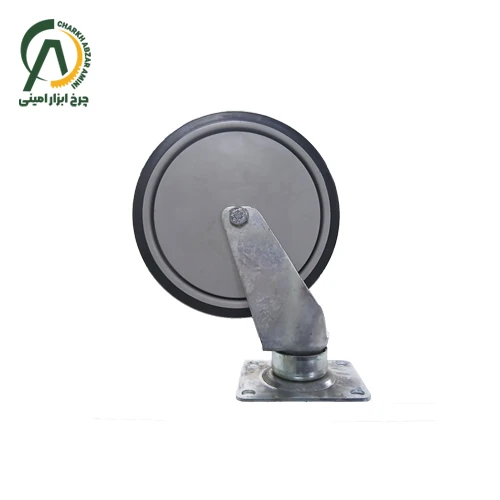چرخ فروشگاهی کف بلبرینگ B گردان قطر 200 میلی متر
