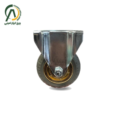 چرخ پلی آمید طلایی ثابت قطر 100 میلی متر