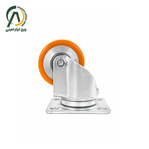 چرخ پلی اورتان وارداتی گاو صندوقی (یخچالی) گردان قطر 40 میلی متر