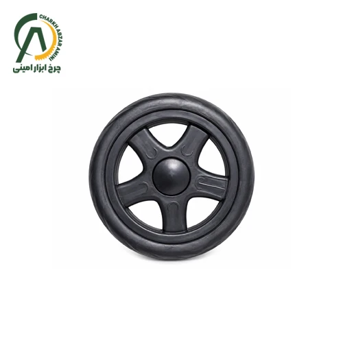 چرخ کالسکه (سبد) خرید فروشگاهی وارداتی پلاستیکی قطر 150 میلی متر
