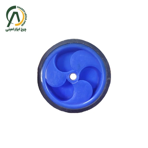 چرخ کالسکه (سبد) خرید فروشگاهی پهن قطر 100 میلی متر