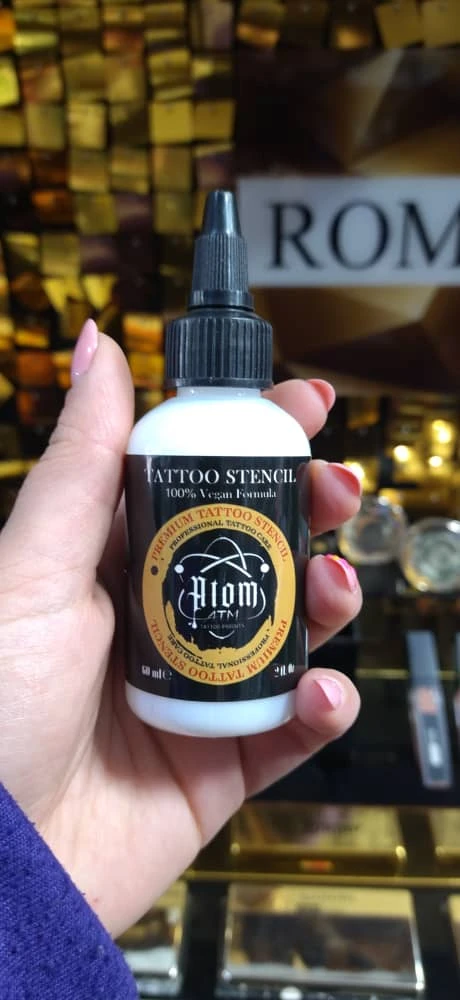 چسب استنسیل تاتو Atom حجم 60 میل