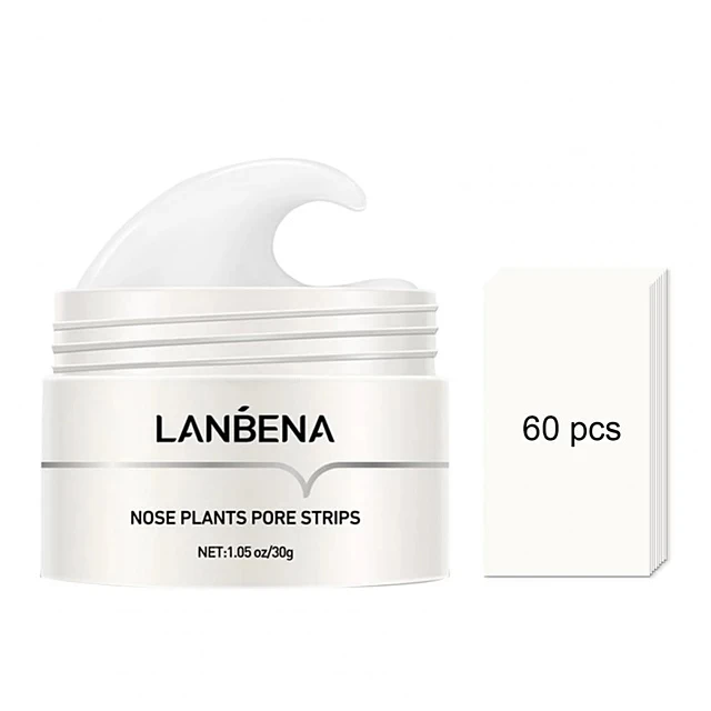 چسب بینی کاسه ای ضد جوش سرسیاه لانبناLanbena nose plant pore strips