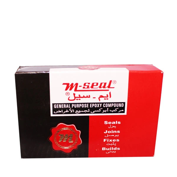 چسب دوقلو خمیری ایم سیل m-seal مدل وزن 50 گرم