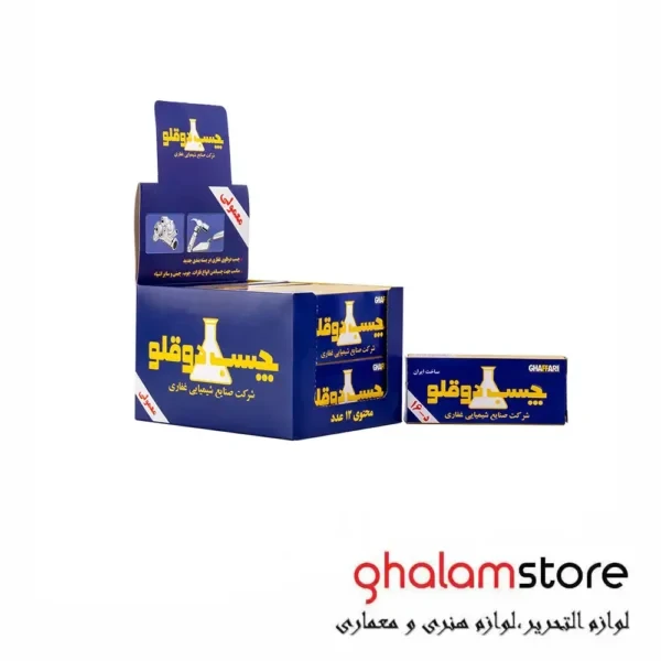 چسب دوقلوی همه کاره معمولی غفاری ۱۲ عددی