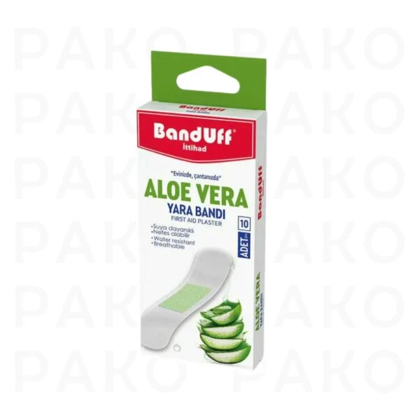 چسب زخم بندوف Banduff مدل Aloe Vera بسته 10 عددی