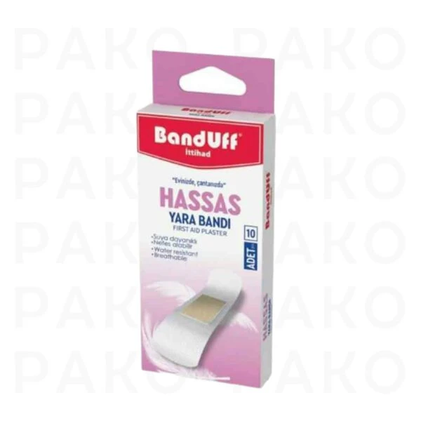 چسب زخم بندوف banduff مناسب پوست های حساس بسته 10 عددی