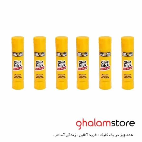 چسب ماتیکی غفاری بسته ۶ عددی 8.5 گرمی