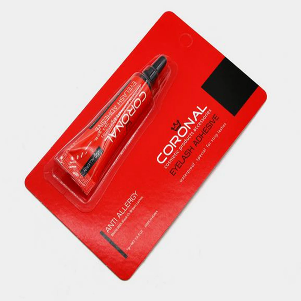 چسب مژه موقت 7 گرم تیوپی ضد حساسیت کورونال Coronal