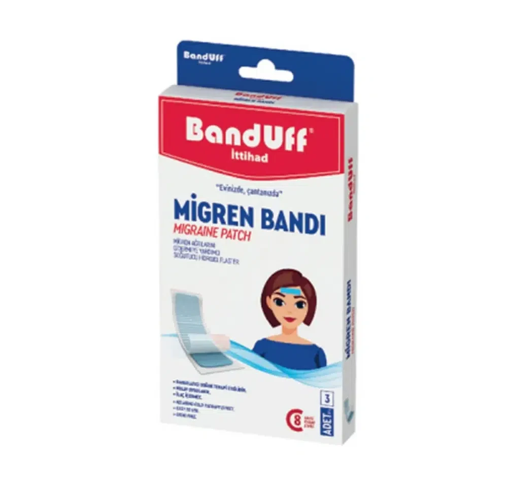 چسب میگرن بندوف Banduff مدل خنک کننده بسته 3 عددی اصل و اورجینال