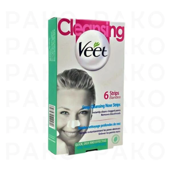 چسب‌ پاک کننده بینی ۰۱ ویت بسته ۶ عددی رنگ سفید veet
