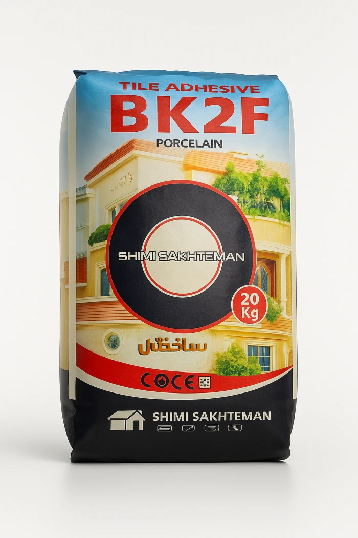 چسب کاشی پودری BK2F شیمی ساختمان سفید