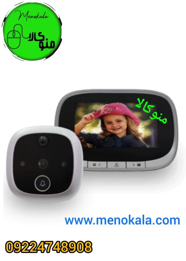 چشمی دیجیتال روک SF550 اصل با سنسور حرکتی + دوربین 4.1MP و مانیتور 4.3 اینچ