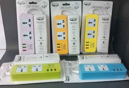 چند راهی برق مدل LH_102 با 5 خروجی و سیم 2 متری