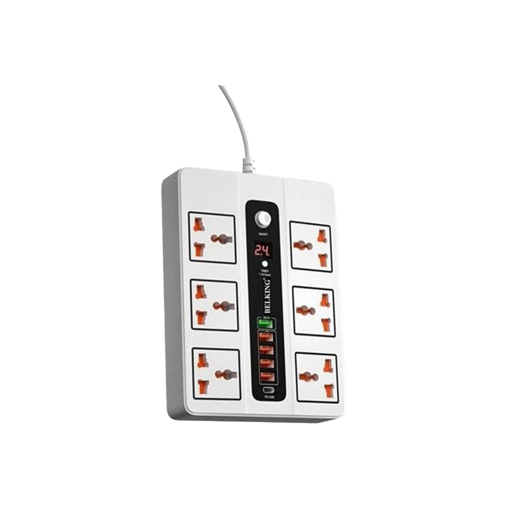 چند راهی و محافظ برق بلکینگ مدل Belking BK3606