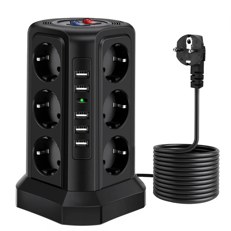 چندراهی برق KUTUMAI مدل XT-G3211 با 12 پریز و 5 پورت USB