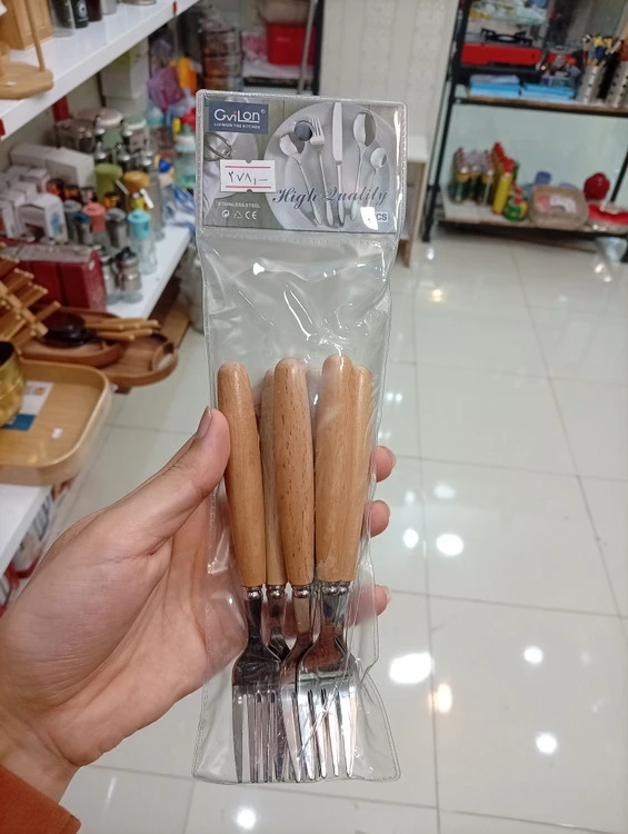 چنگال میوه خوری بامبو