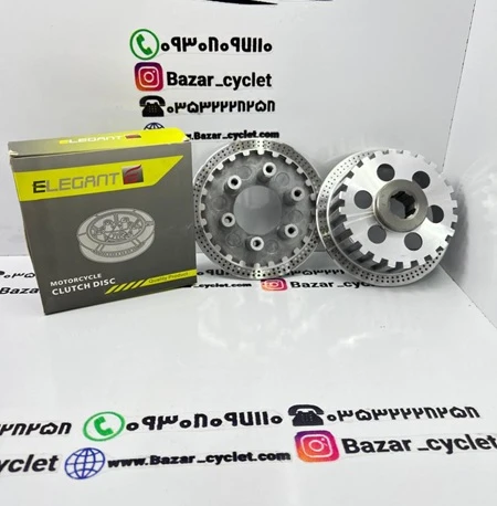 چهار شاخ کلاچ تکی 6پیچ موتور سیکلت هندا 125_150_200بدون صفحه برند الگانت
