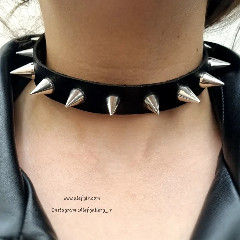 چوکر چرم اسپایکی (ارسال رایگان) کد 250091