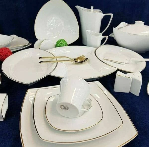 چینی پردیس لب طلایی قالب پاریس105 پارچه