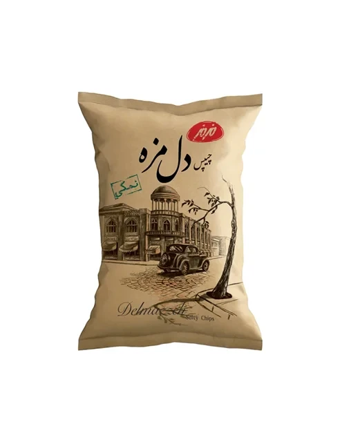 چیپس دل مزه مزمز با طعم نمک - 90 گرم