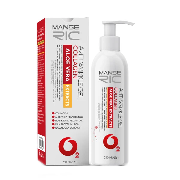 ژل تخصصی کلاژن ساز و اکسیژن رسان مانسریک 250 میلی لیترManserik specialized collagen-forming and oxygenating gel 250 ml