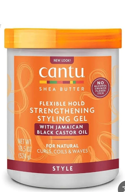 ژل تقویت کننده و محافظ ساقه مو فر کرچک کنتو Cantu Strengthening Styling Gel with Jamaican Black Castor Oi