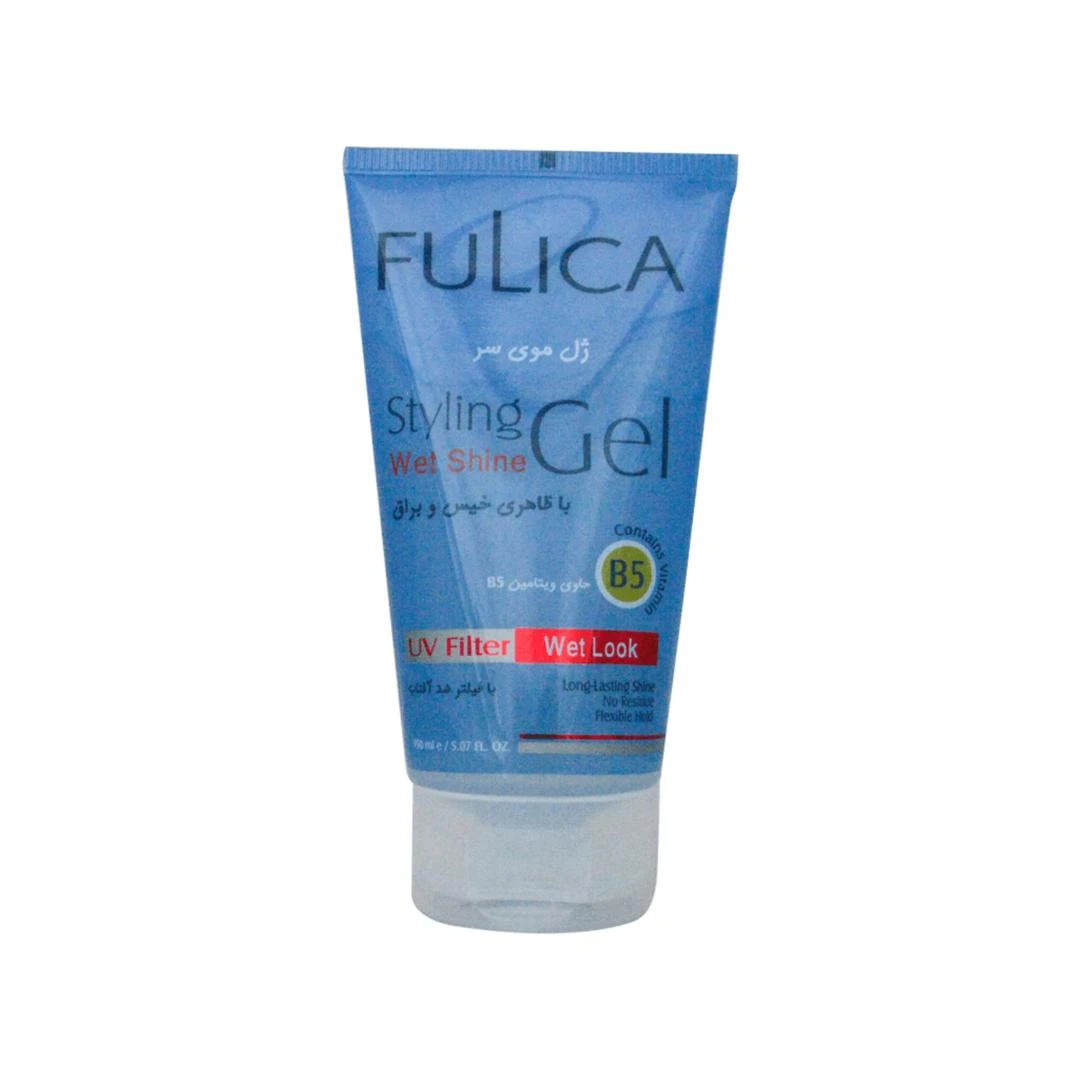 ژل حالت دهنده خیس موی سر فولیکا Wet Shine Styling Gel (آبی )150میل fulica