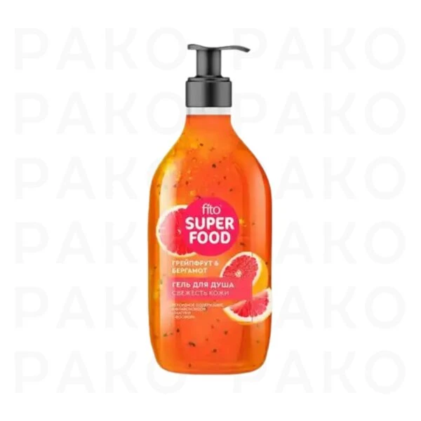 ژل دوش شامپو بدن اسکراب مرطوب کننده فیتو Superfood fito