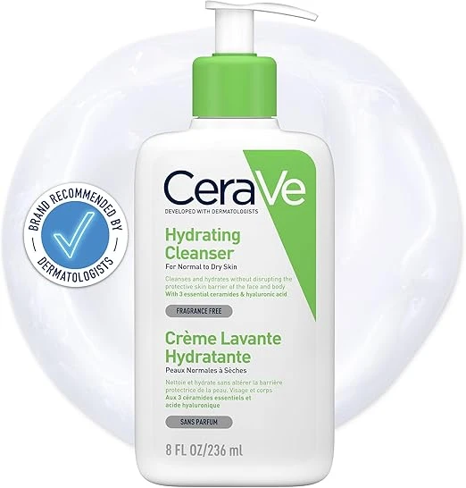 ژل شستشو آبرسان صورت (نرمال تا خشک) سراوی CeraVe