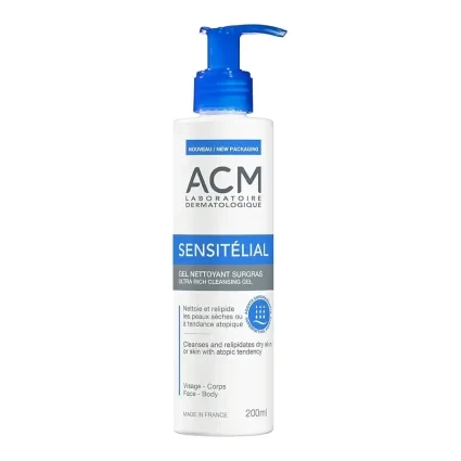 ژل شستشو ای سی ام ACM sensitelial | پاکسازی و بازسازی پوست خشک و حساس