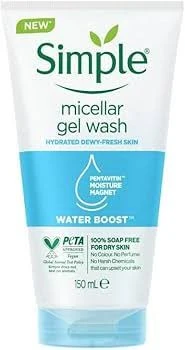 ژل شستشو صورت آبرسان سیمپل مدل water boost حجم 150 میلی لیتر