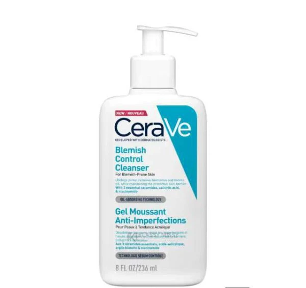 ژل شستشو ضد جوش و لک سراوی CeraVe مدل Blemish Control