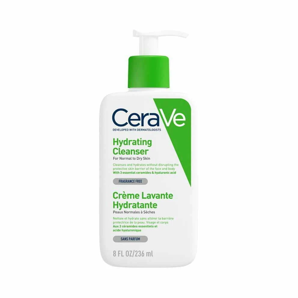 ژل شستشو و آبرسان پوست نرمال تا خشک سراوی 236 میل CeraVe Hydrating Cleanser