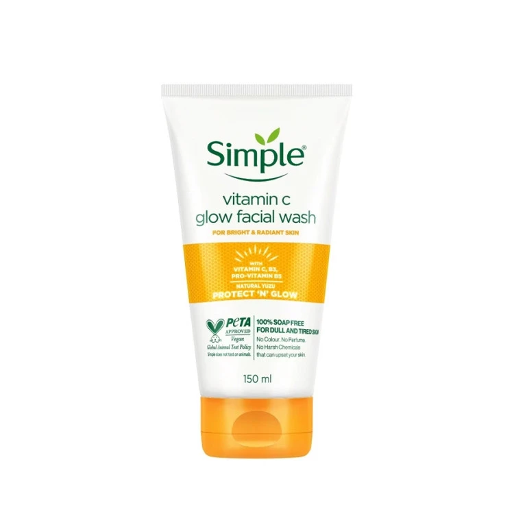 ژل شستشو ویتامین سی (Vitamin C Facial Wash) سیمپل_Simple