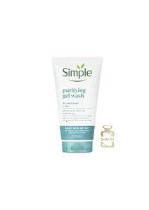 ژل شستشوی روزانه پوست چرب سیمپل اصل Simple Purifying Gel Wash 150ML