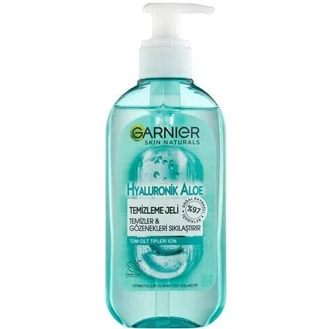 ژل شستشوی صورت آلوئه ورا گارنیر GARNIER حاوی هیالورونیک اسیدمناسب انواع پوست (200 میل )