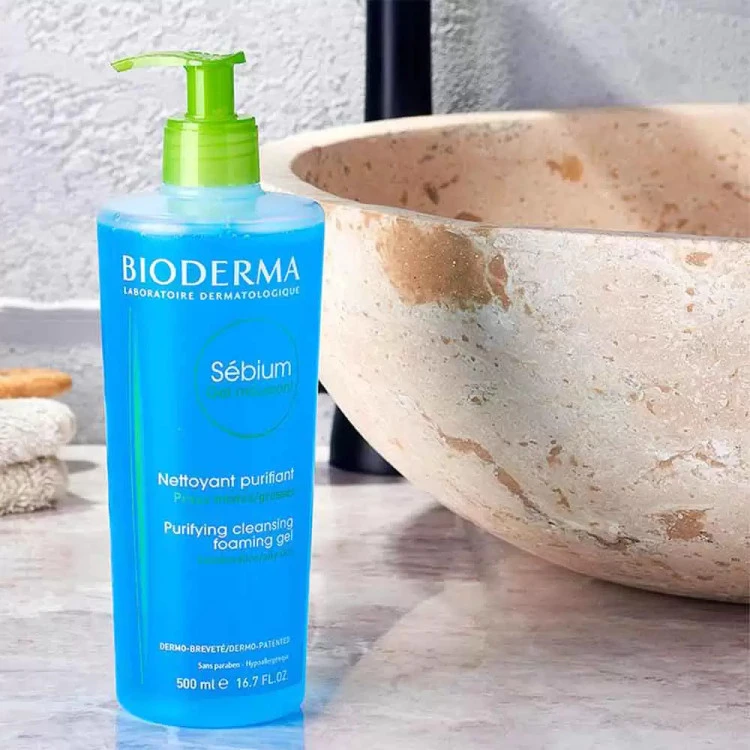ژل شستشوی صورت بیودرما Sébium مدل ۵۰۰ میل - مناسب پوست چرب و مختلط