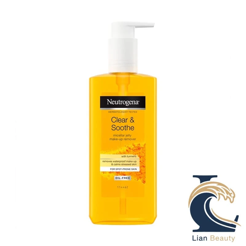 ژل شستشوی صورت زرد چوبه نیتروژنا neutrogena Clear & Soothe | پاک‌کننده پوست حساس و ملتهب اصل
