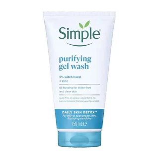 ژل شستشوی صورت سیمپل مدل Purifying پوست چرب و مختلط حجم 150 میلی لیتر