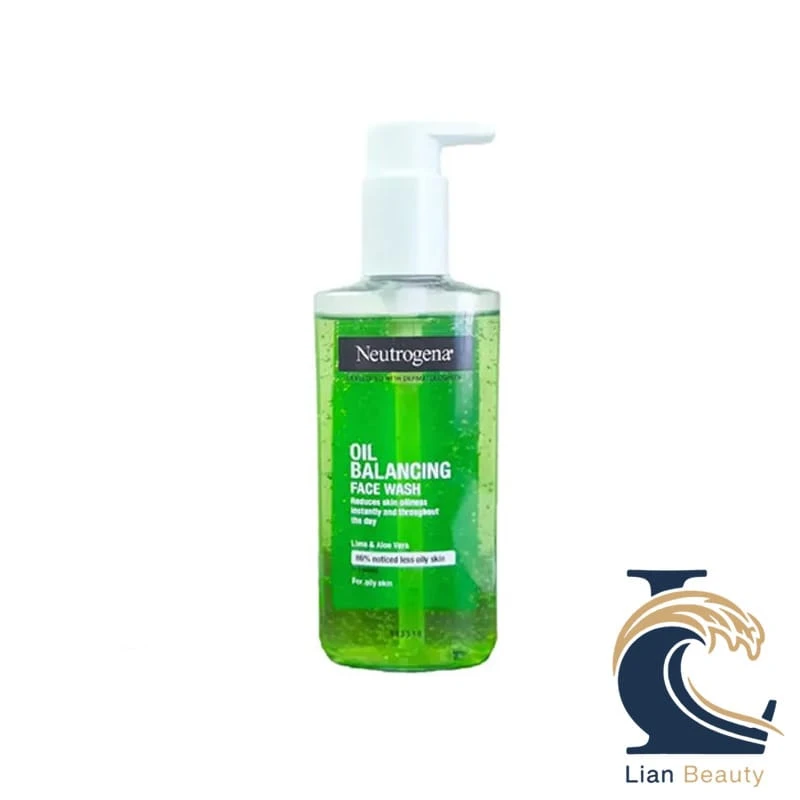 ژل شستشوی صورت متعادل‌کننده چربی| N.e.u.t.r.o.g.e.n.a Oil Balancing Face Wash Lime & Aloe Vera
