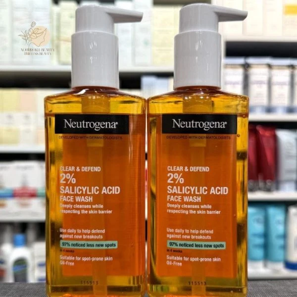 ژل شستشوی صورت نیتروژینا اصل – Salicylic Acid 2% Facial