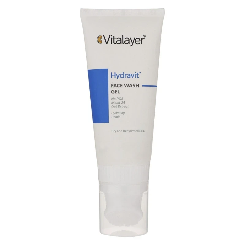 ژل شستشوی صورت ویتالیر مدل Hydravit مناسب پوست خشک حجم 200 میلی لیتر